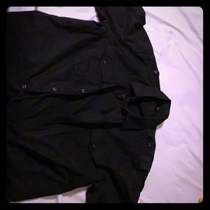 JF Slim fit black button up